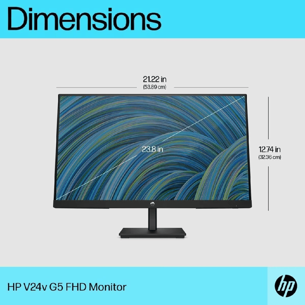 Moniteur Écran HP V24v G5 — 23.8" LED Full HD (VGA / HDMI)