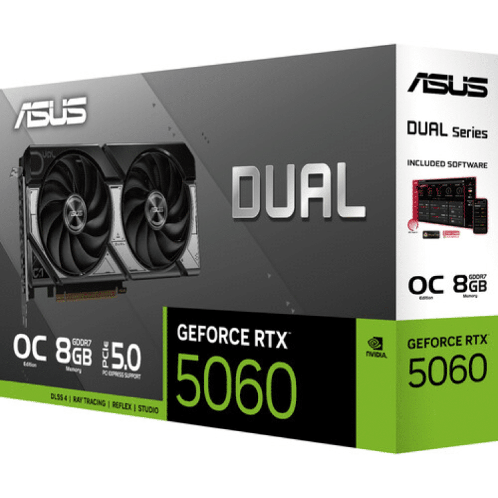Carte Graphique Asus Dual GeForce RTX 5060 — 8Go GDDR7 (90YV0N12)