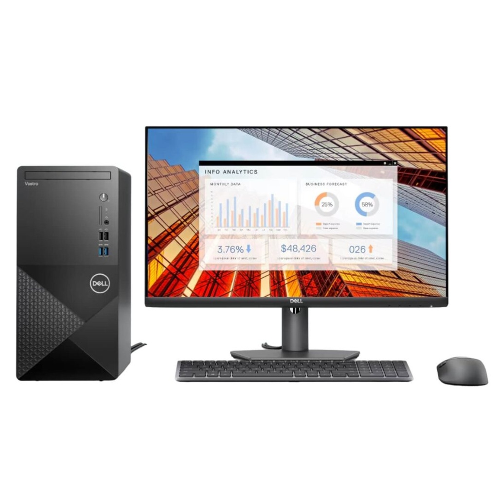 PC de Bureau Dell Vostro 3030 Tower — Intel Core i7-13700 / 8Go DDR5 / 512Go NVMe / Écran Dell 19.5" E2020H