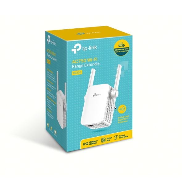 Répéteur Wi-Fi 5 AC750 TP-Link RE205 (EU)