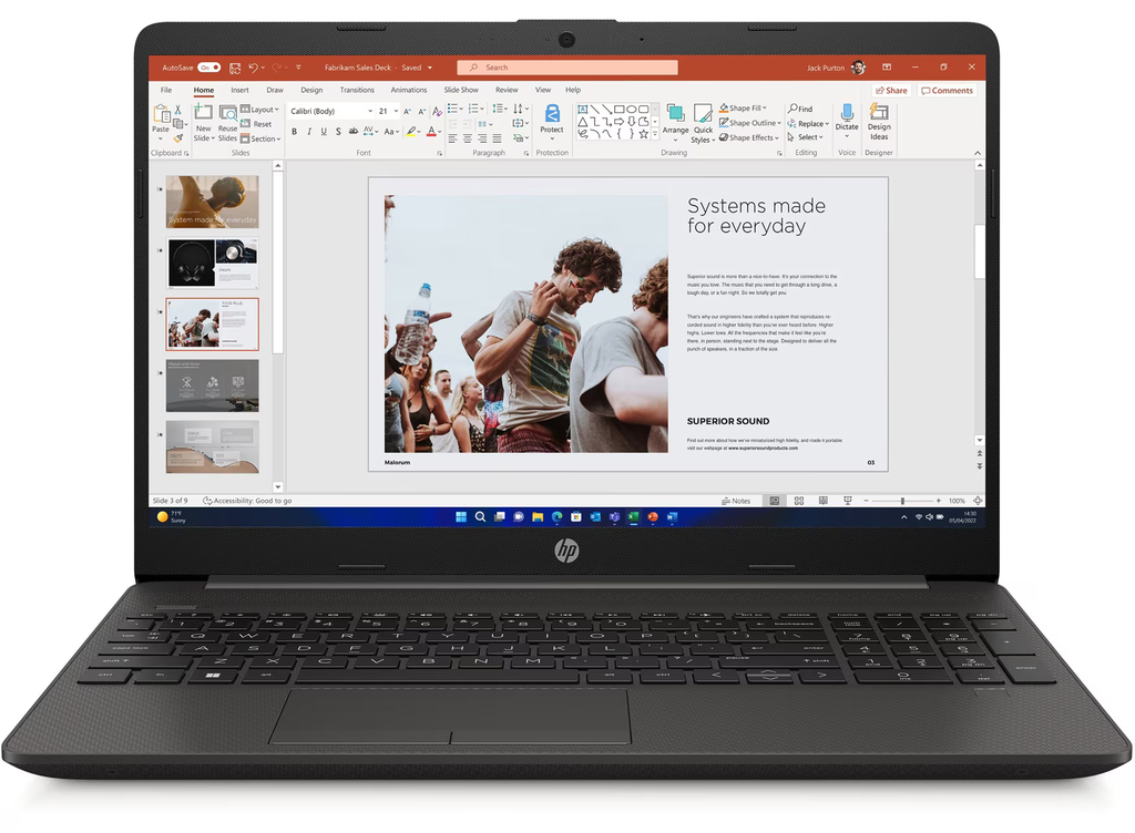 Ordinateur Portable HP 250 G9 — Celeron N4500 / 4Go RAM / 256Go SSD / 15.6" FHD