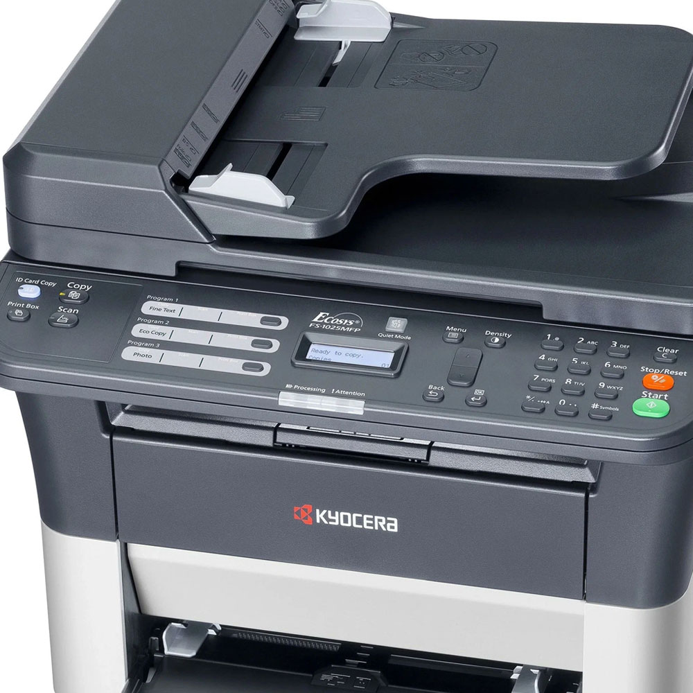 Imprimante Laser Monochrome Multifonction 3-en-1 Kyocera FS-1025MFP — Compacte / Réseau / Recto-verso