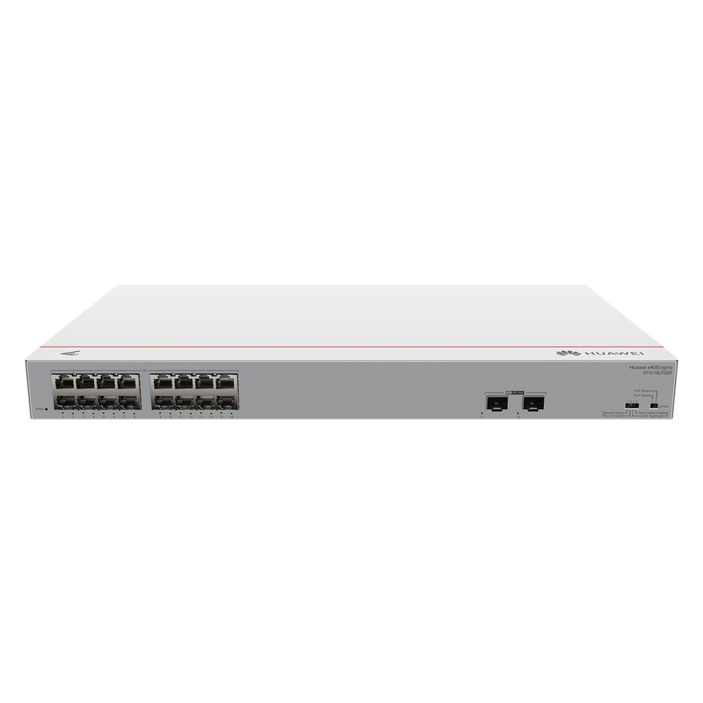 Switch PoE+ Gigabit Huawei eKitEngine S110-16LP2SR — 16 Ports GE PoE+ + 2 Ports SFP