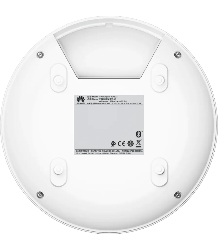 Point d'accès Plafonnier Huawei eKitEngine AP673 — Wi-Fi 7 (802.11be) Triple Bande & PoE