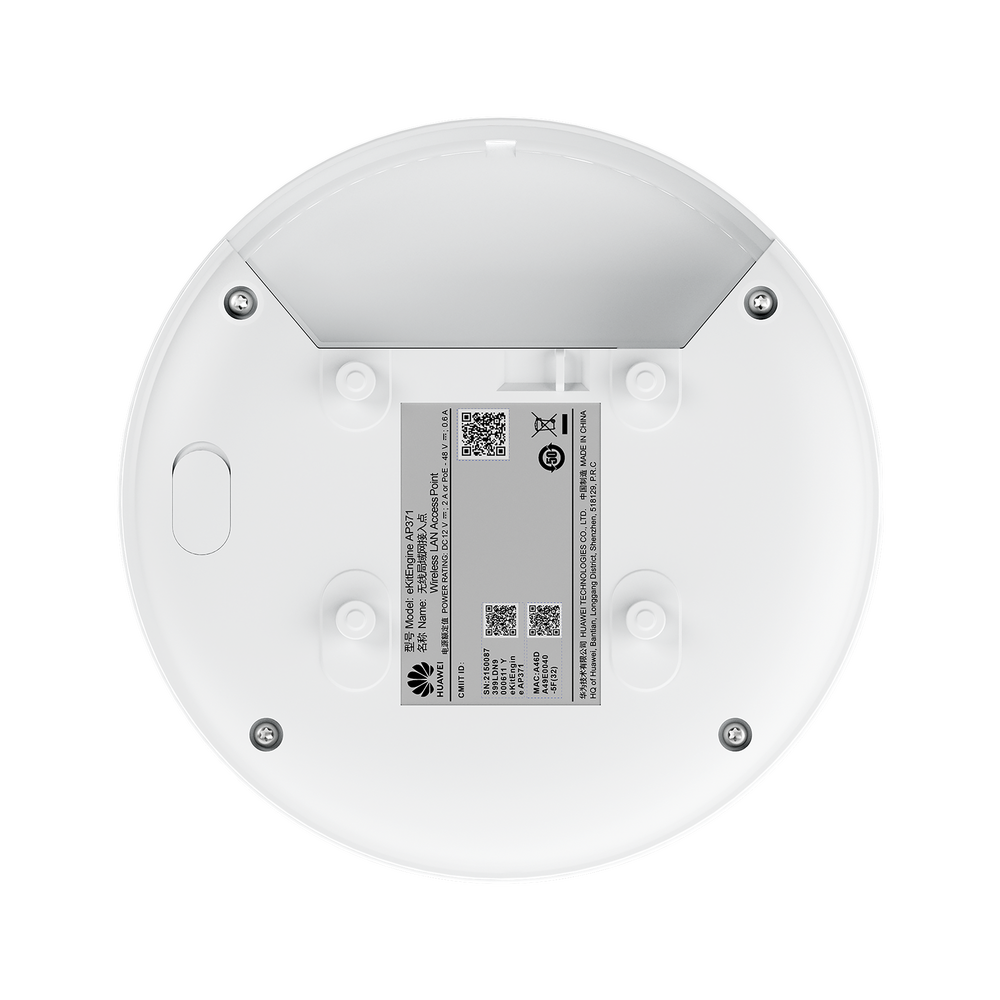 Point d'accès Plafonnier Huawei eKitEngine AP371 — Wi-Fi 7 (802.11be) Dual-Band 3.57Gbps & 2.5GE PoE