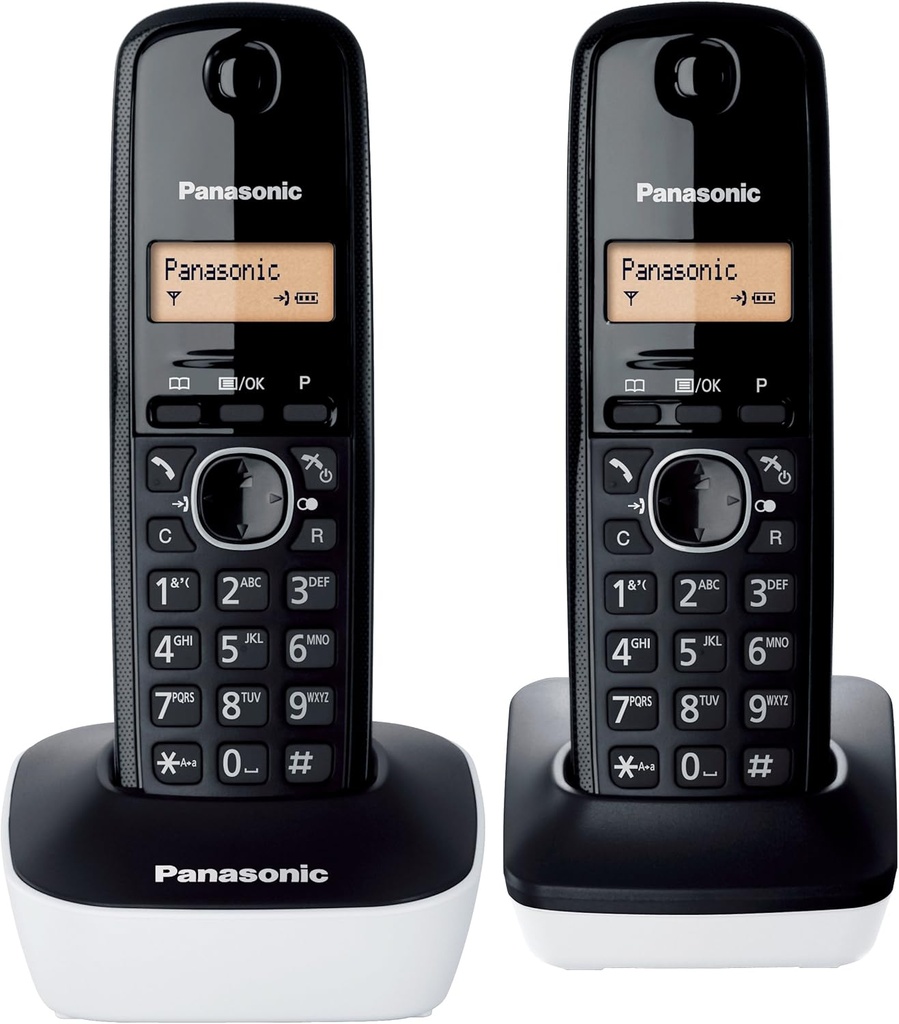 Téléphone Sans Fil Panasonic KX-TG1612 — Pack Duo (2 Combinés)
