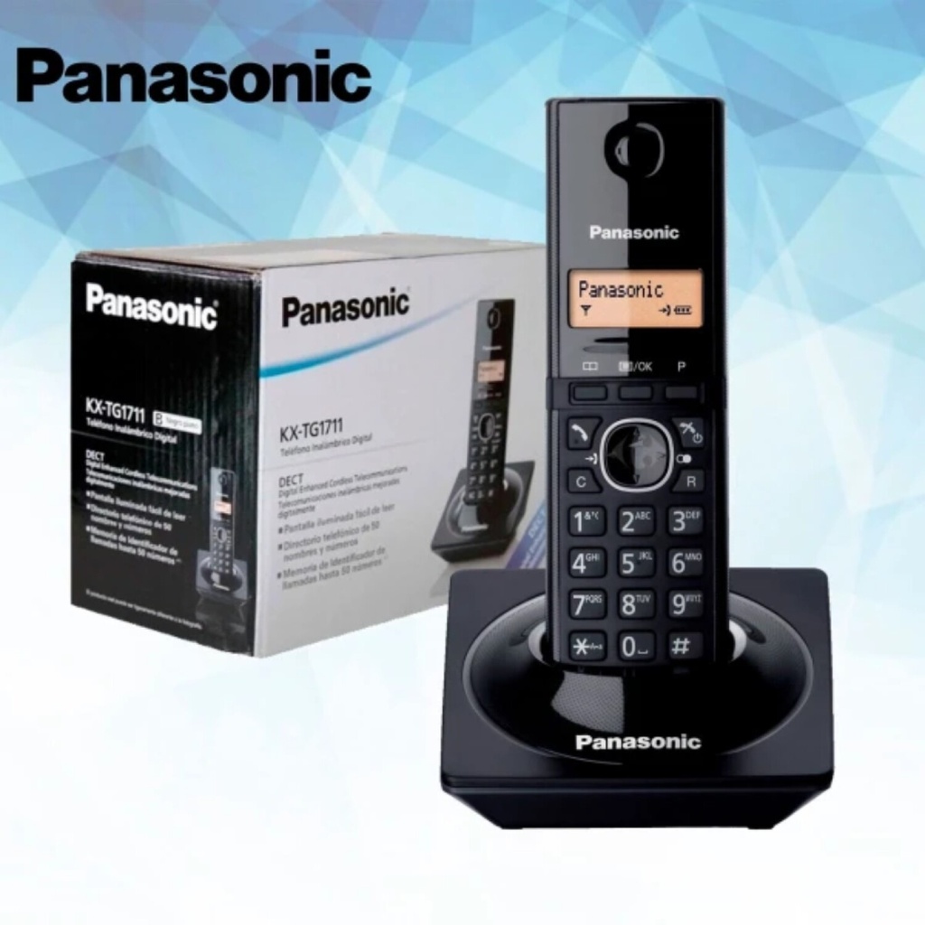 Téléphone Sans Fil Panasonic KX-TG1711 — Noir (Solo)