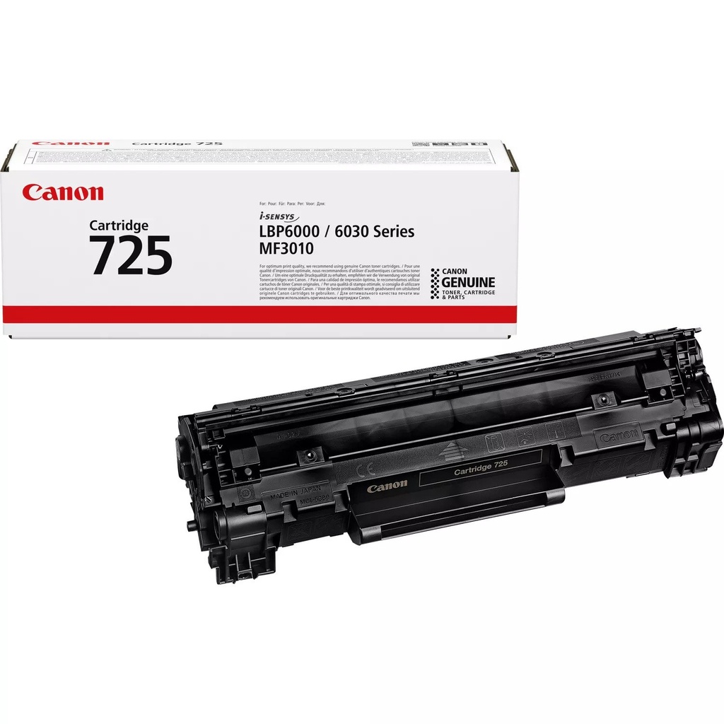 Toner Original Canon 725 Noir — Standard pour Séries i-SENSYS LBP6000 et MF3010