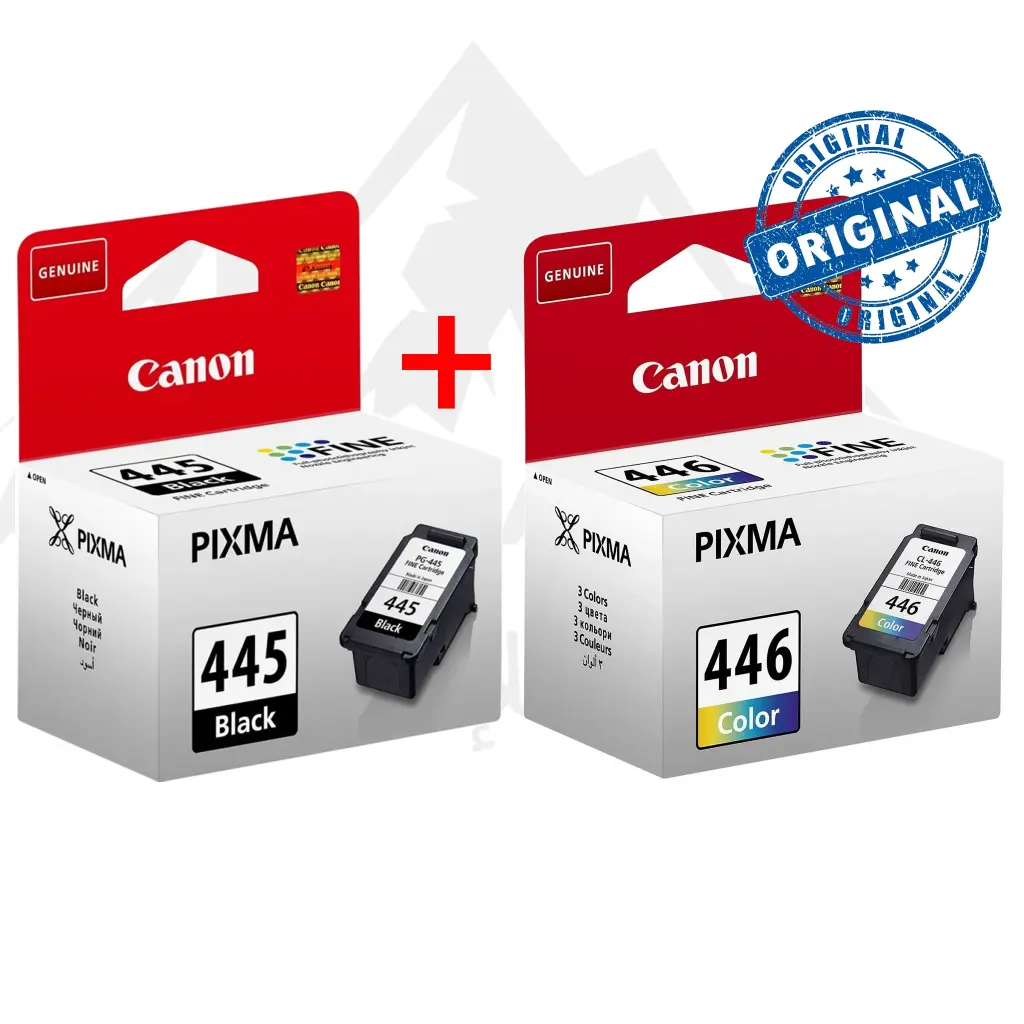 Pack de 2 Cartouches Originales Canon PG-445 (Noir) & CL-446 (Couleur) — Gamme PIXMA MG & TS