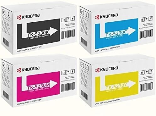 Pack de 4 Toners Originaux Kyocera TK-5230 — BK/C/M/Y pour Séries ECOSYS M5521 et P5021