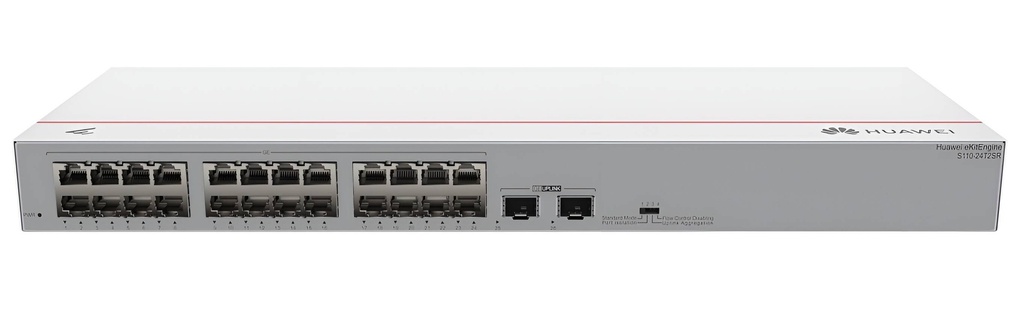 Switch Gigabit Huawei eKitEngine S110-24T2SR — 24 Ports GE + 2 Ports SFP (Modèle Rackable)