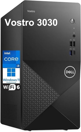 [DEL-V3030-I3-SE2722H] PC de Bureau Dell Vostro 3030 Tower — Intel Core i3-13100 / 8Go DDR5 / 512Go NVMe / WiFi / Ecran Dell 27" SE2722H