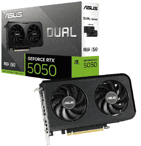 [ASU-RTX5050-8G] Carte Graphique Asus Dual GeForce RTX 5050 — 8Go GDDR7 (90YV0N72)